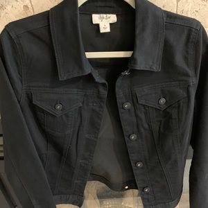 Style & Co Black Denim Jacket
